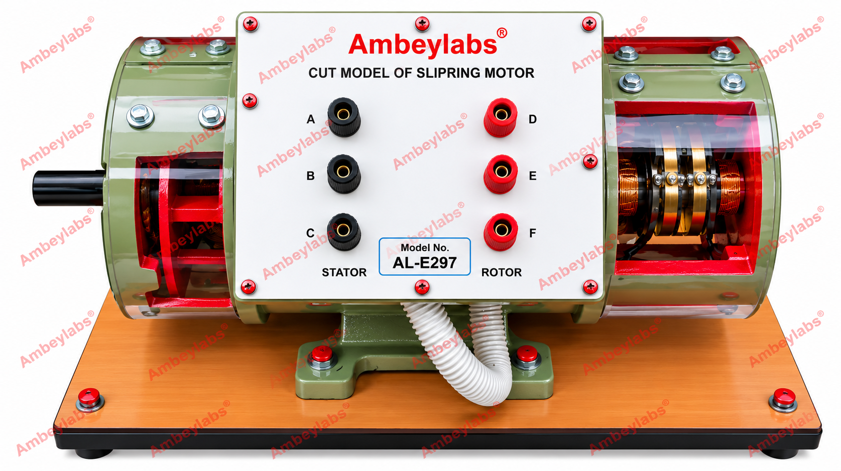 AL-E297 THREE PHASE SLIP RING INDUCTION MOTOR (CUT SECTION MOTOR)